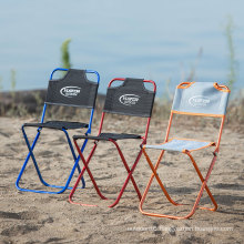 Customizable foldable Fishing Seat Beach Chair lightweight colorful picnic armless camping chairs